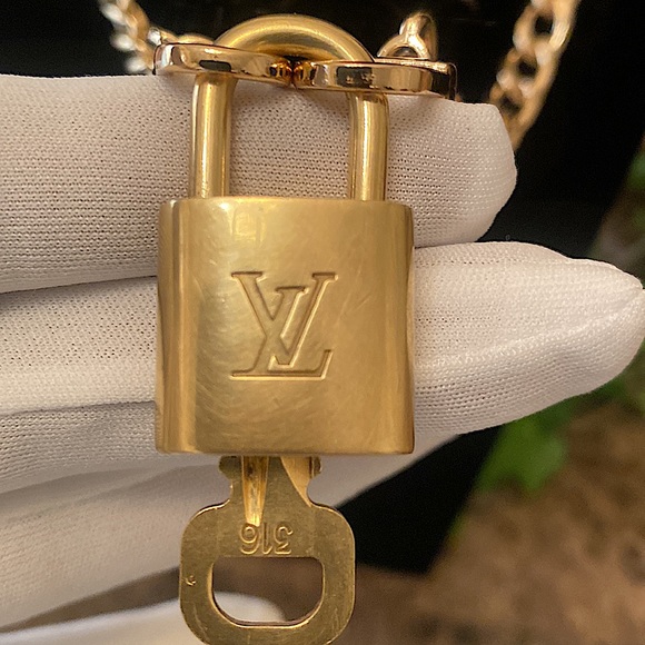 Louis Vuitton Lock and Key Necklace (Key Included) - Picture 2 of 6
